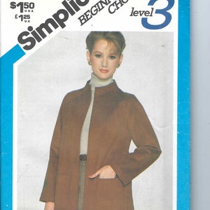 Uncut vintage simplicity sewing Pattern 5263, Misses Unlined Jacket Size 10 FF