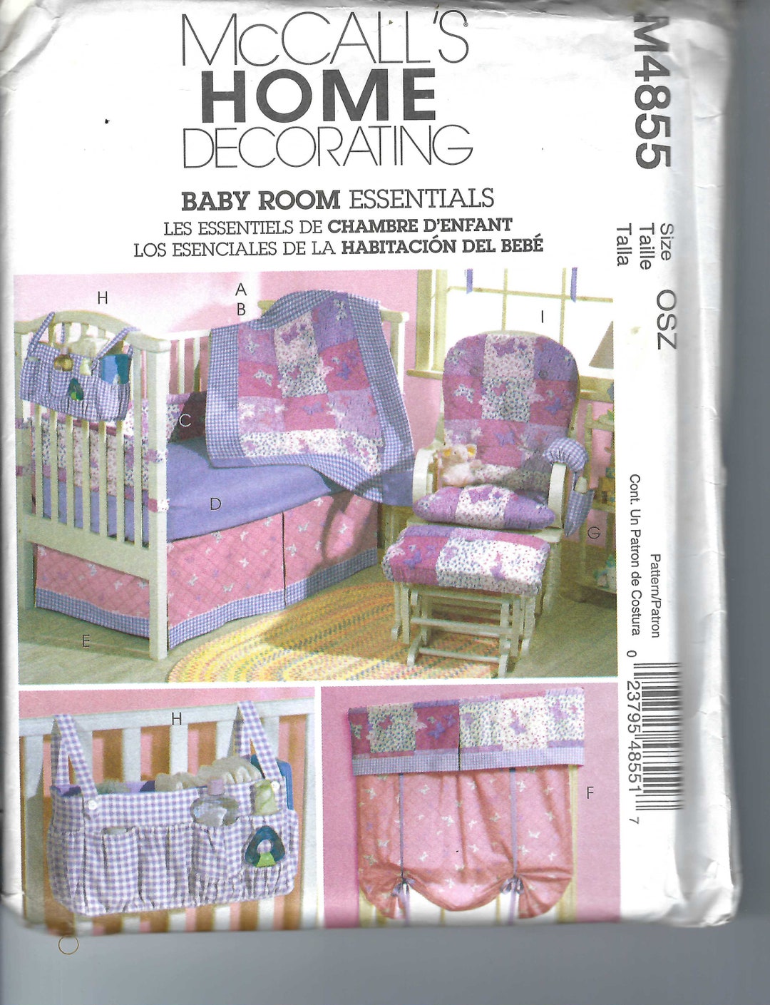 Uncut Mccalls Sewing Pattern 4855 Home Decorating Baby Room Essentials Ff - Etsy