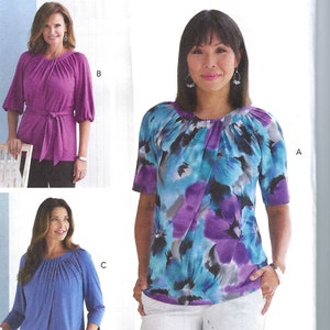 Uncut butterick Sewing Pattern Misses&#39; Tops & Sash Butterick Sewing Pattern 11076 6829 size xs-s-m L-xl-xxl FF