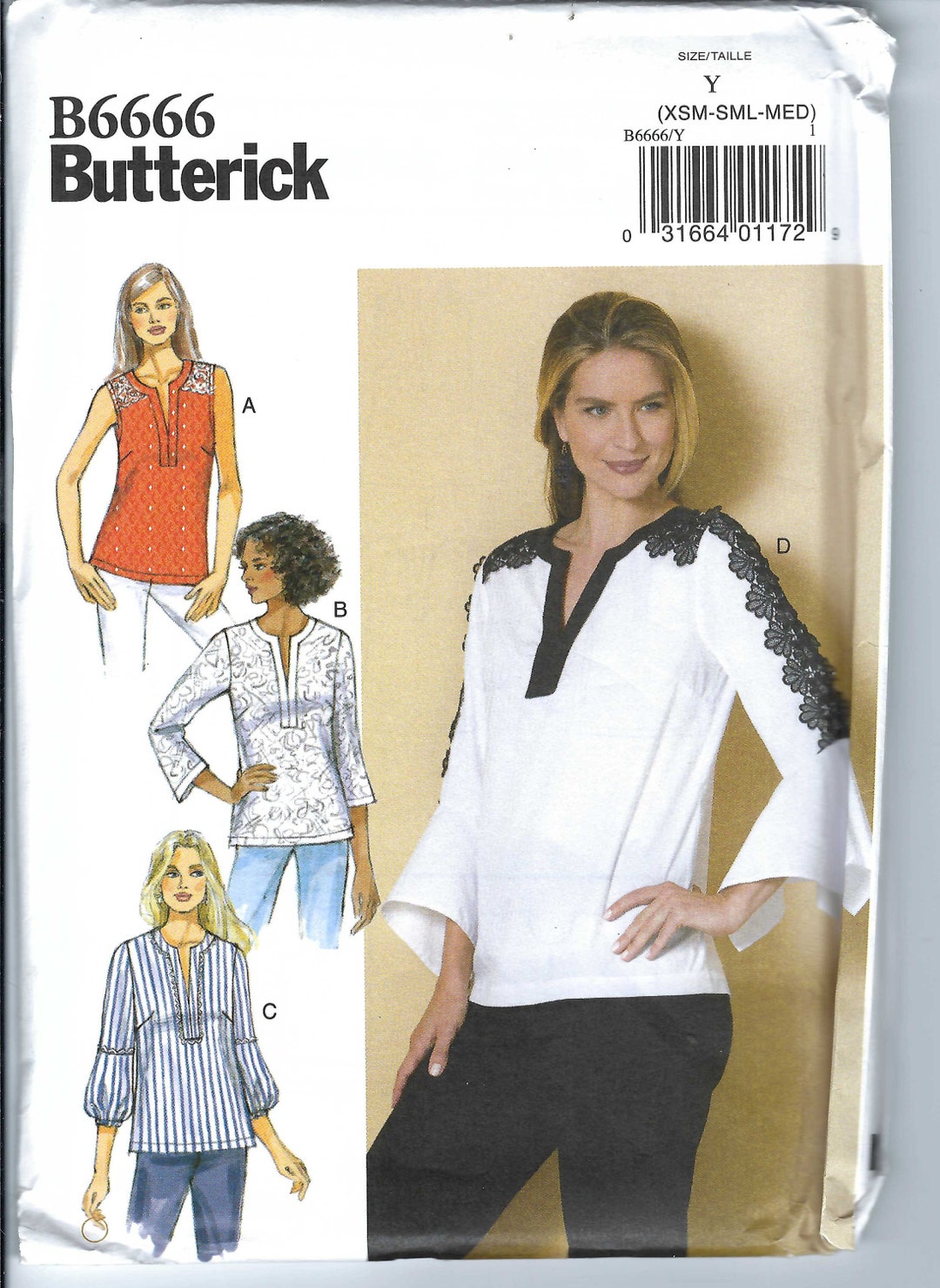 Uncut Butterick Patterns Women's Tops, Tank Top, Pullover Tops, Womens ...