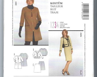 FF Burda Style sewing Pattern 7328 • Burda Suit PATTERN Jacket and Skirt Pattern Size 18 - 32 uncut