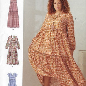 Uncut simplicity Sewing Pattern 10998 9265 Misses' & Women's Tiered Dresses~Misses Womens Xxsm-Xxlg FF