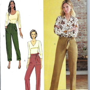 Uncut butterick Sewing Pattern 11142 6864 Misses' Pants and Sash~Misses Sz 6-14 16-24 FF