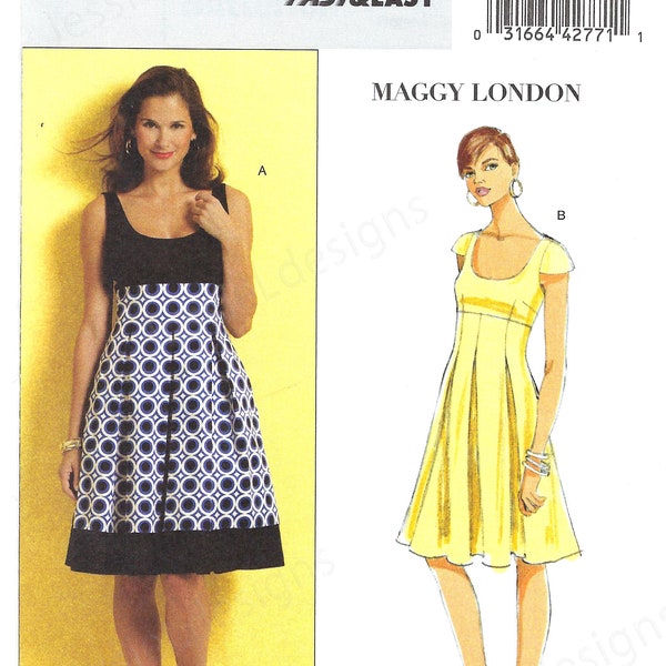 uncut  Butterick sewing pattern 5317 Fast And Easy Dress Pattern size 8-10-12-14 16-18-20-22 FF