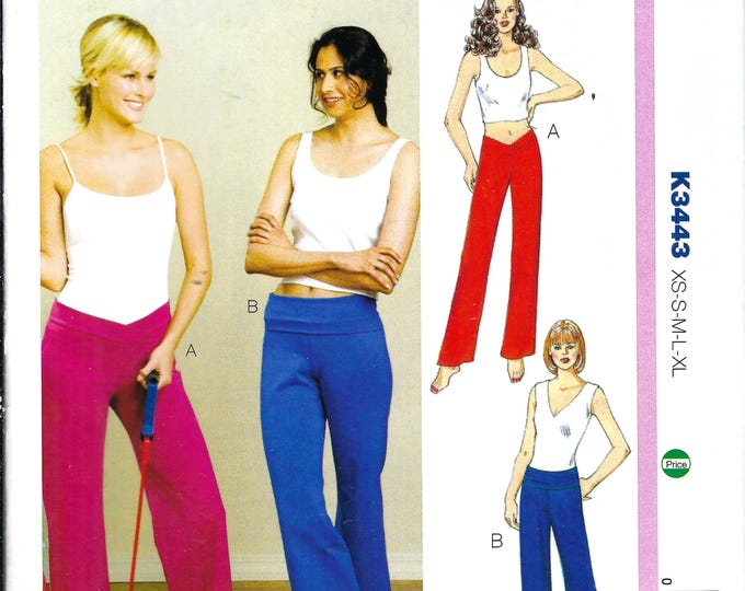 UNCUT Kwik Sewing Pattern 3443 Misses' Yoga Pants, Wide Legged Capris ...