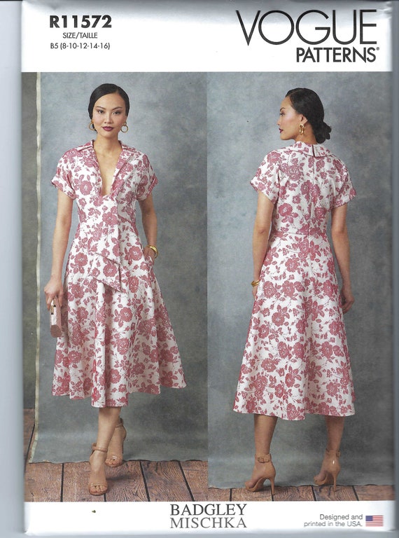 Uncut Vogue Sewing Pattern 11572 1898 Misses' Dress by Badgley