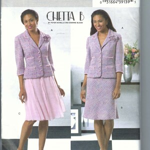 Uncut Butterick Sewing Pattern 4390 Chetta B Button Front Jacket 3/4 ...