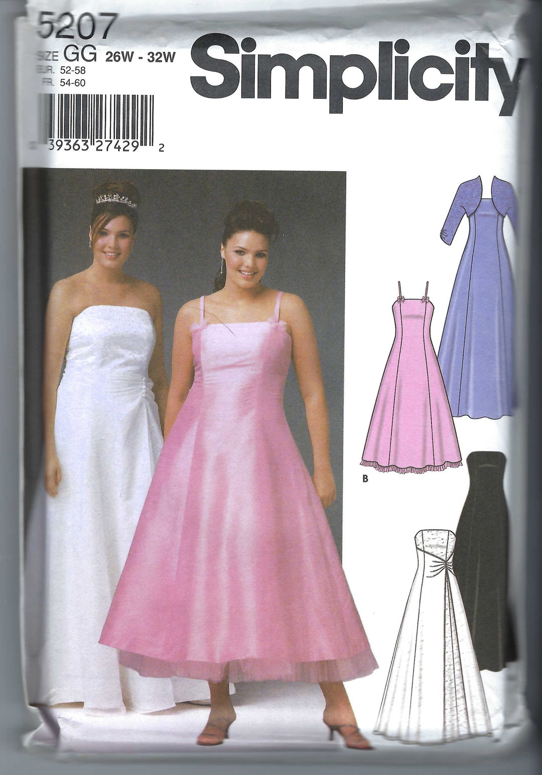 Uncut Simplicity Sewing Pattern 5207 Women's Sewing - Etsy