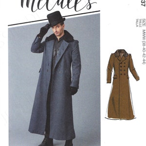 uncut  Mccalls  sewing pattern 8137 Men&#39;s Coat size 38-44 46-52 FF
