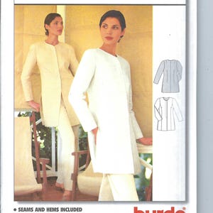 Uncut Burda Sewing Pattern 2733 Women’s Jacket Coat New Uncut Pattern 10-20  FF