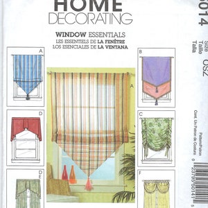Uncut McCalls Sewing Pattern Home Decorating 5014 Sewing Pattern Window Essentials Factory Folded