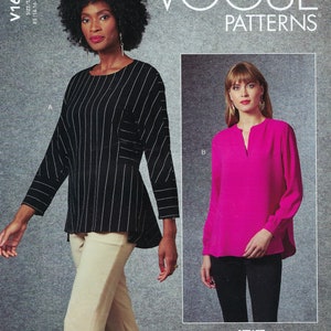 Uncut vogue sewing pattern 1681 misses tops size 6-14 14-16-18-20-22 FF