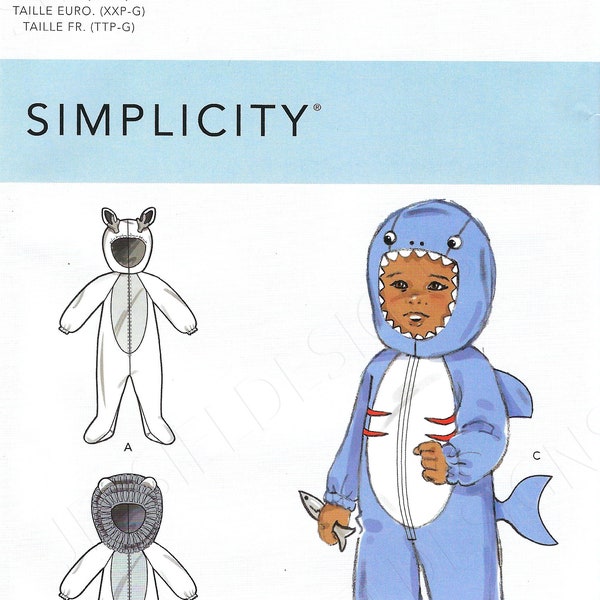 Shark Costume Sewing Pattern Etsy