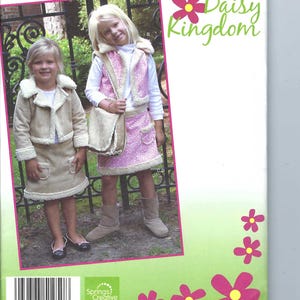 OSKRIT Simplicity sömnadsmönster 1950 Daisy Kingdom Barnjacka Väst Kjol Väska Storlek 3-8 ff