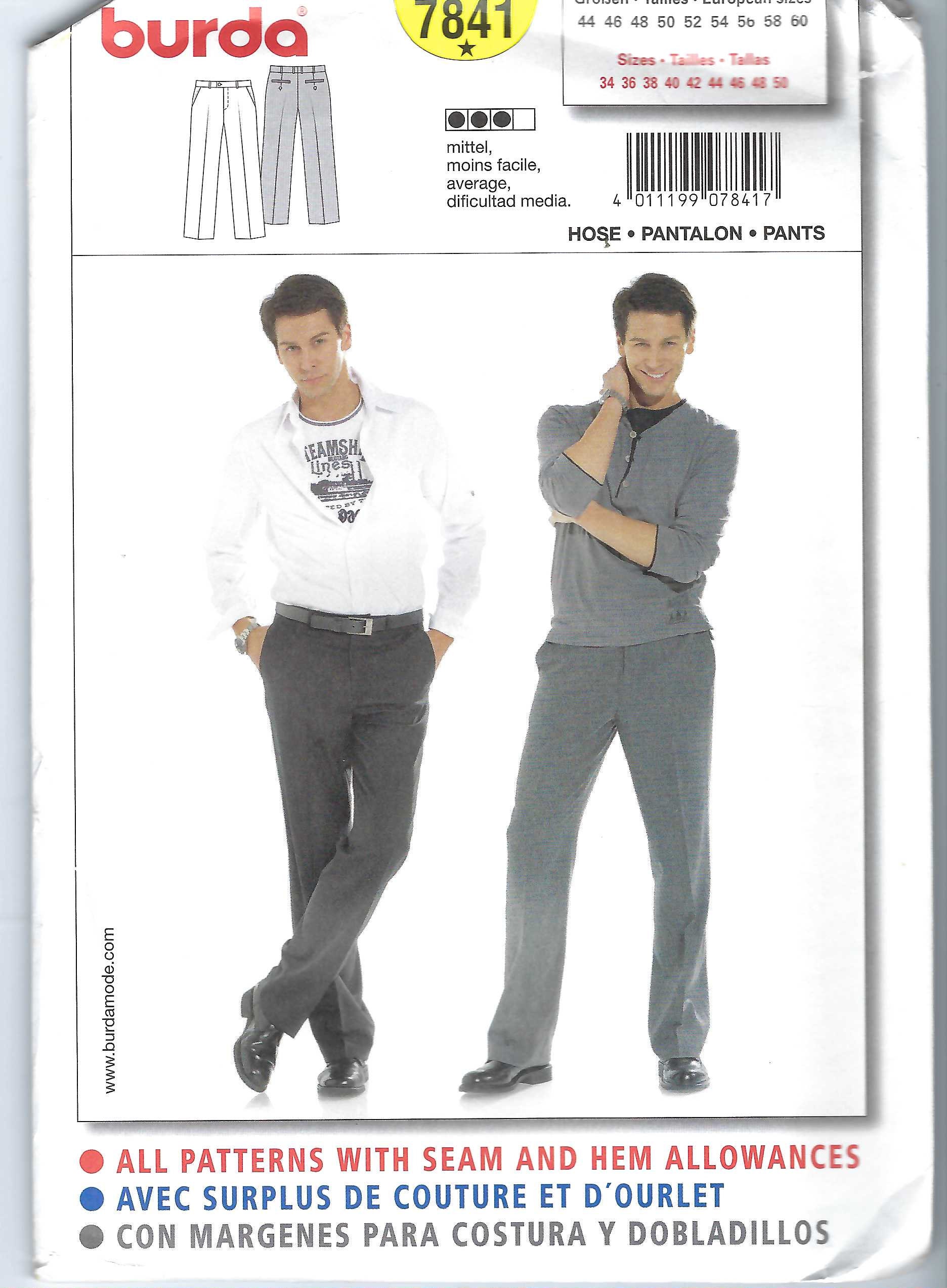 Patrón De Costura Burda 6399 - Camisa Y Chaleco Renacentista Para Hombre, Tallas 40 A 50