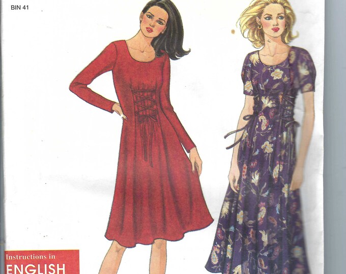 Uncut Vintage Simplicity Sewing Pattern 7403. Misses Dress Side Lace or ...