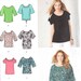 Uncut Simplicity Sewing Pattern 1805 Misses' Pullover Knit Tops Size ...