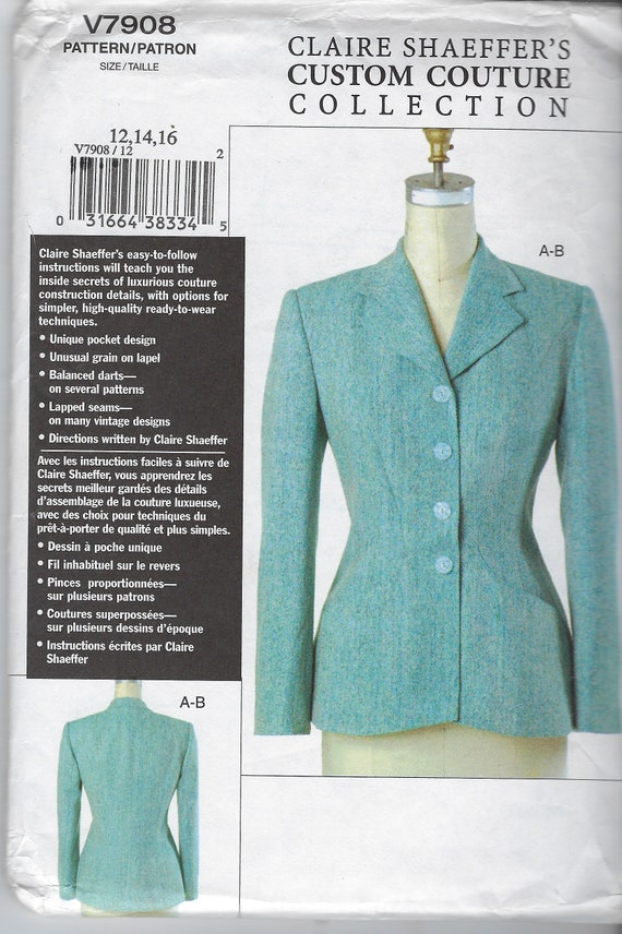 Rare Uncut Vogue Sewing Pattern 971 7908 Claire Shaeffer's