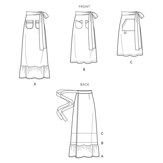 Simplicity 9049 Easy To Sew Misses Back Wrapped Skirts Sewing Pattern Sz 14-22 Simplicity 9049 Easy To Sew Misses Back Wrapped Skirts Sewing Pattern Sz 14-22