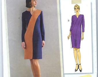 Patrón de costura de butterick sin cortar 6708 Vestido de señorita talla 6-14 14-22 FF