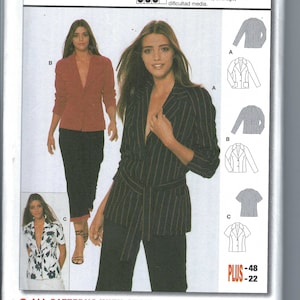 Uncut vintage Burda sewing pattern 8674 sEMI fITTED jACKET SIZES 10-22 FF