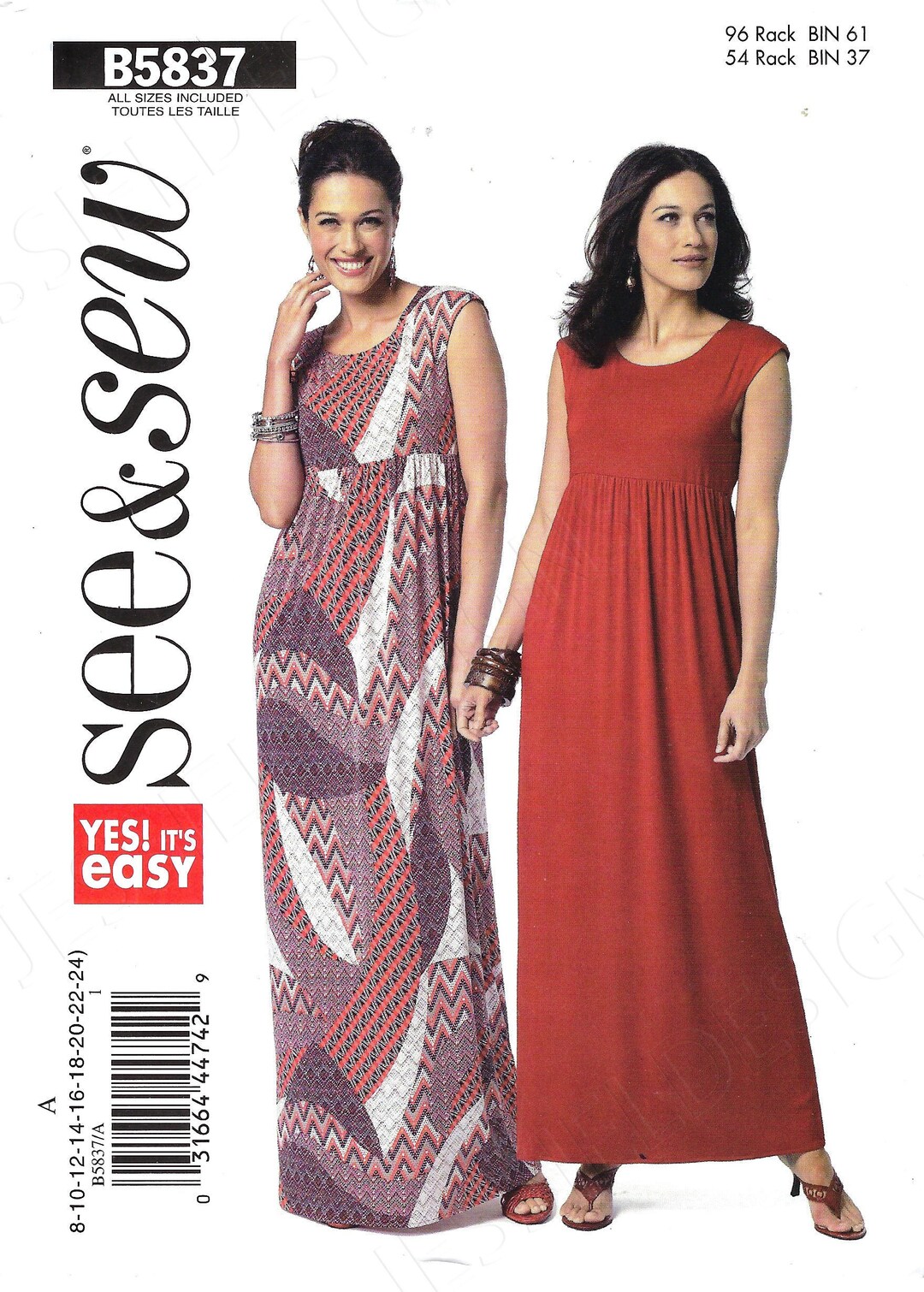 Uncut Butterick Sewing Pattern See & Sew 5837 Misses Petite