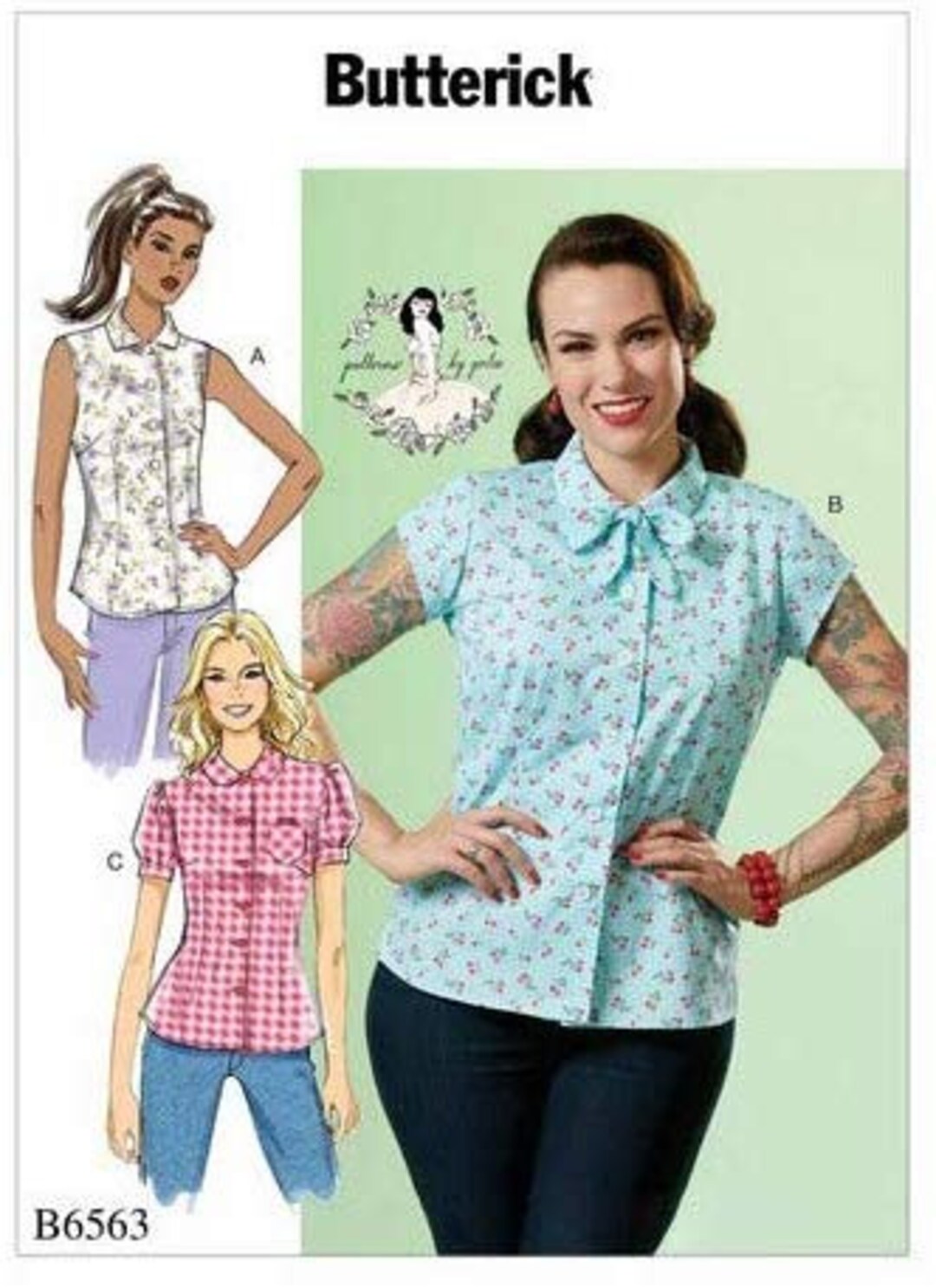 Uncut Butterick Patterns 6563 Simplicity 9295 Misses' Top