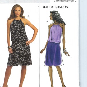 Uncut butterick sewing pattern 5174 Misses size 6-12 14-16-18-20 Pullover, slightly flared dress below mid-knee  FF