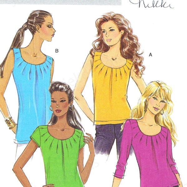 Uncut butterick sewing pattern 5354 Misses’ Top, Size AA (6-8-10-12) 14-20  FF