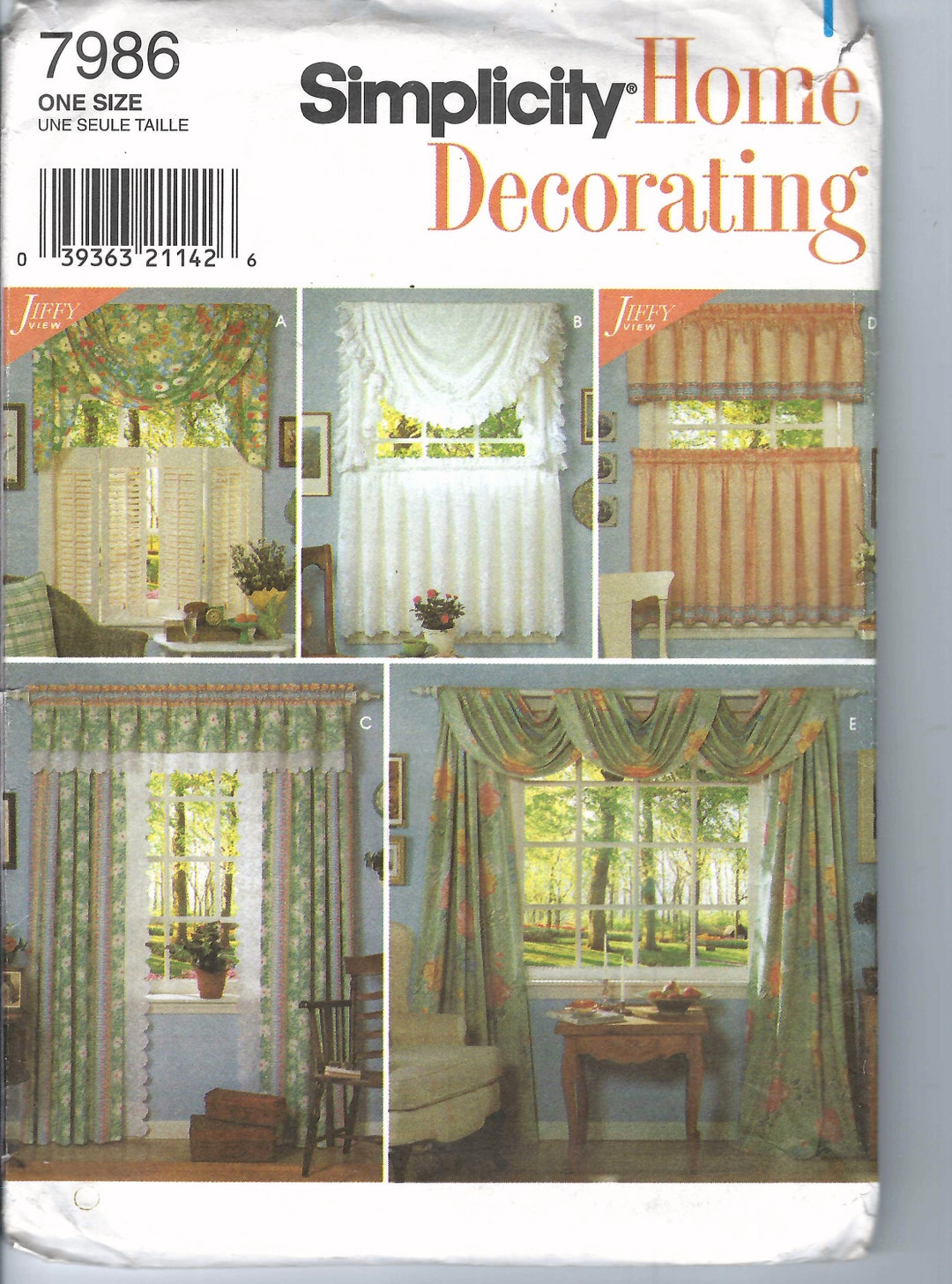 Uncut Vintage Simplicity Sewing Pattern 7986 Uncut FF Home Decorating