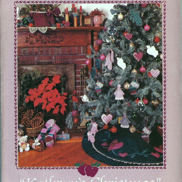 Uncut vintage butterick sewing pattern 4256 Sewing Pattern - "Kathryn's Christmas" - Tree Skirt, Mantel Basket, 8 Ornaments FF