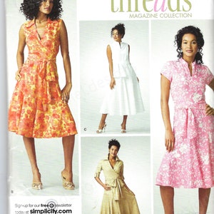 Uncut Simplicity sewing Pattern 3877 sewing pattern factory folded dress ladies misses size 6-14 14-22 FF