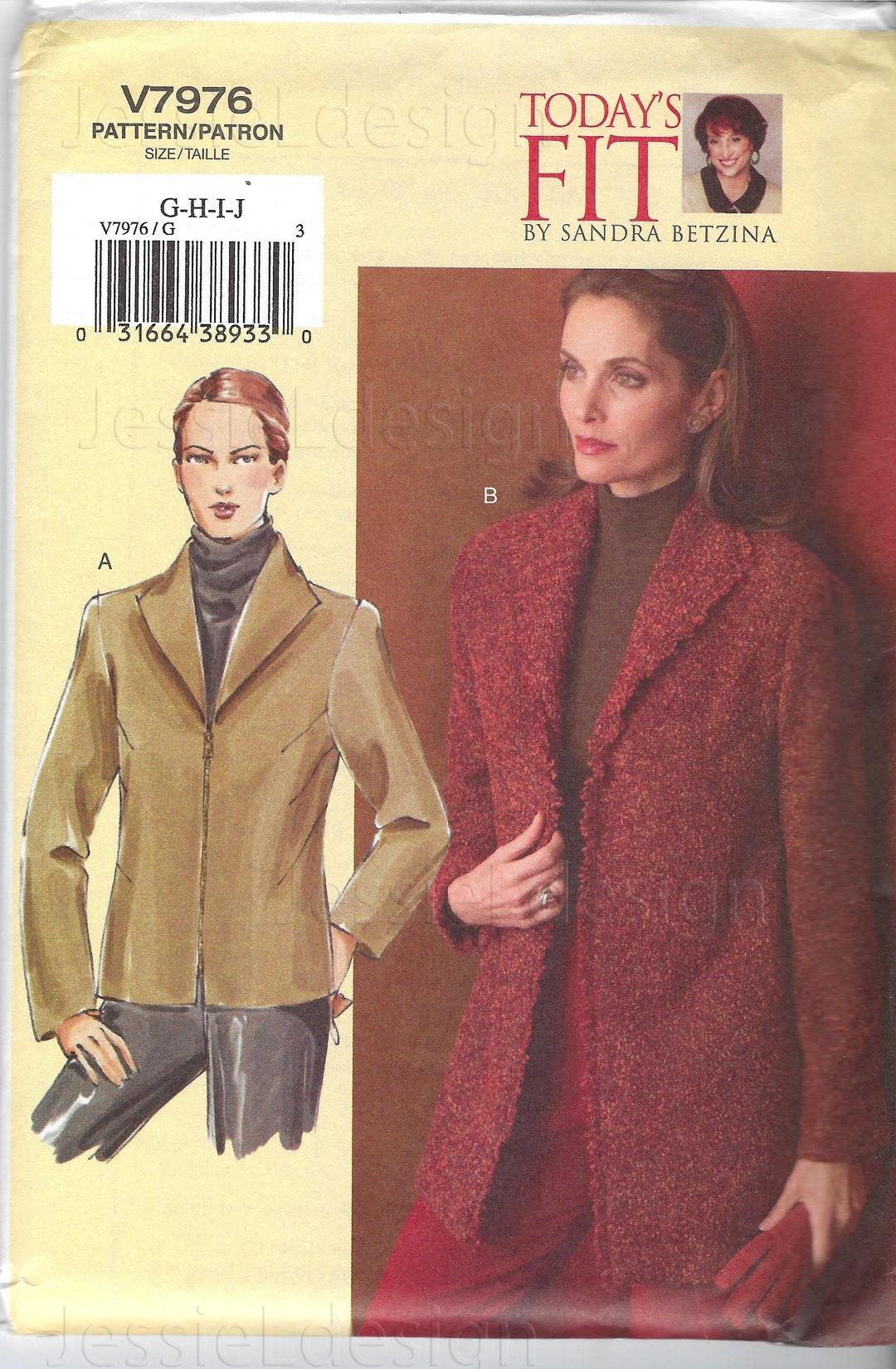 Uncut Vintage Vogue Sewing Pattern 7976 Sewing Pattern Todays - Etsy