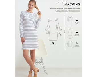 Uncut Misses' Knit Dress or Top with Design Hacking - Simplicity 657 946 8375 size XXS-XXL FF