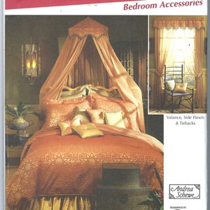 Uncut Simplicity sewing Pattern 5315  Romantic Bedroom Royal Bedroom Makeover - Canopy, Duvet Cover, Dust Ruffle, Pillow, Curtain FF