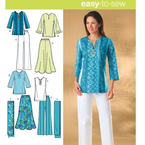 Uncut New Look Sewing Pattern 6505 Knit Top, Tunic, Leggings Sewing Pattern  Size 8-10-12-14-16 FF 