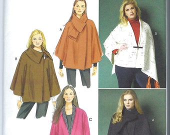Uncut Butterick Sewing Pattern 5959 Misses Wrap & Cape Sizes Xsm-Med L-xl-xxl FF