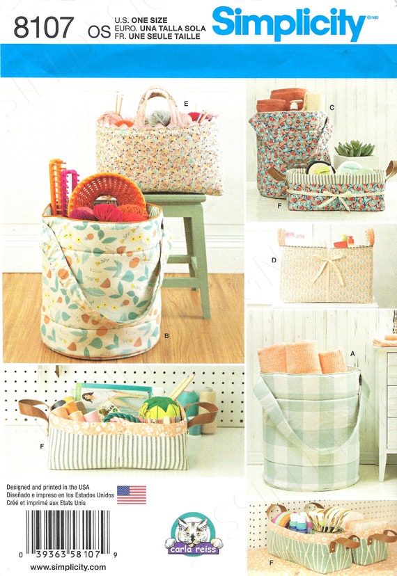 Uncut Simplicity Sewing Pattern 8107 Room Storage Organizers - Etsy