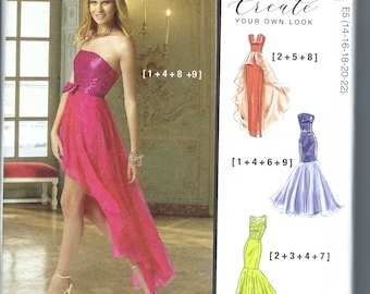 Uncut mccalls Sew sewing pattern Womens Evening Dress, Formal Dress, Prom Dress, Evening Gown, Maxi Dress,  6838 MP726, Size 6-14 14-22 FF