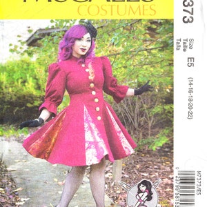 Uncut Simplicity  Sewing Pattern 212 7373 Misses Cos Play Costume Jacket Coat Dress  Size 6-14 14-22 FF