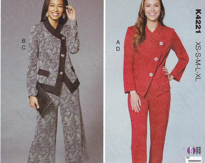 Uncut Kwik Sewing Pattern 4221 Misses' Jacket and Pants Sewing Pattern ...