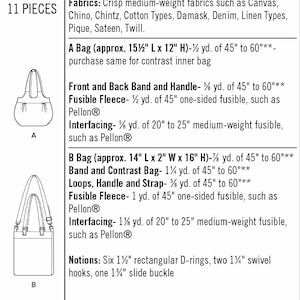 Sewing Pattern Large Bag Pattern, Cloth Shoulder Bag Pattern, Cross ...