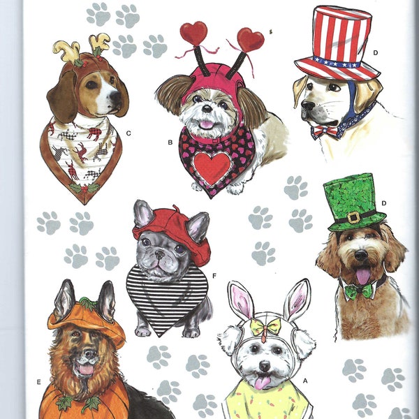 Modello di cucito Uncut Simplicity 11341 9497 Accessori per animali domestici FF