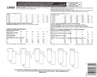 UNCUT Mccalls Sewing Pattern L9450 9450 Misses' Dresses Size 6-14 FF 