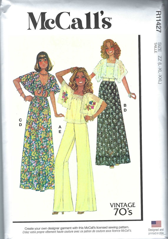 Uncut McCalls Sewing Pattern 11427 8257 misses tops skirt and pants size  xs-s-m l-xl-xxl Factory Folded