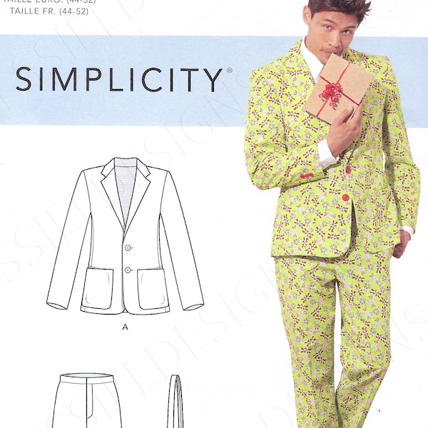 Mens Suit Pattern Etsy