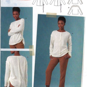 Uncut Simplicity sewing Pattern 10365 8988 Misses&#39; Cozy Knit Tops Sewing Pattern Size XS-XL FF