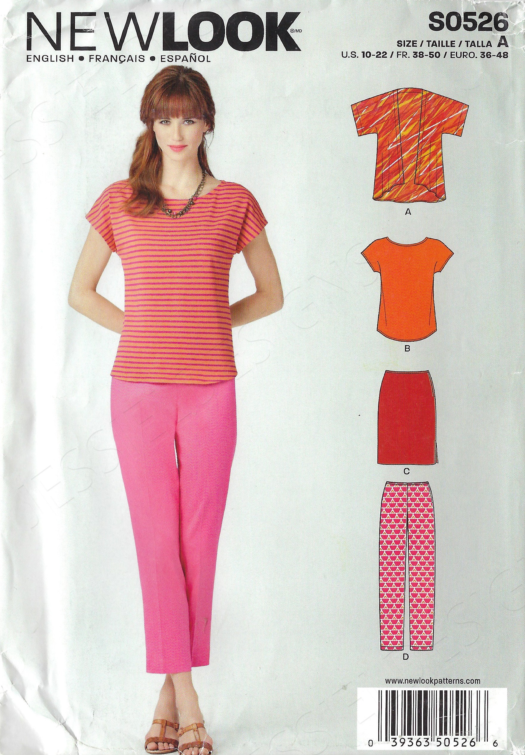 Uncut New Look Sewing Pattern 907 526 6217 Pattern Kimono Jacket, Top, Pants, Skirt Size 10-22   FF