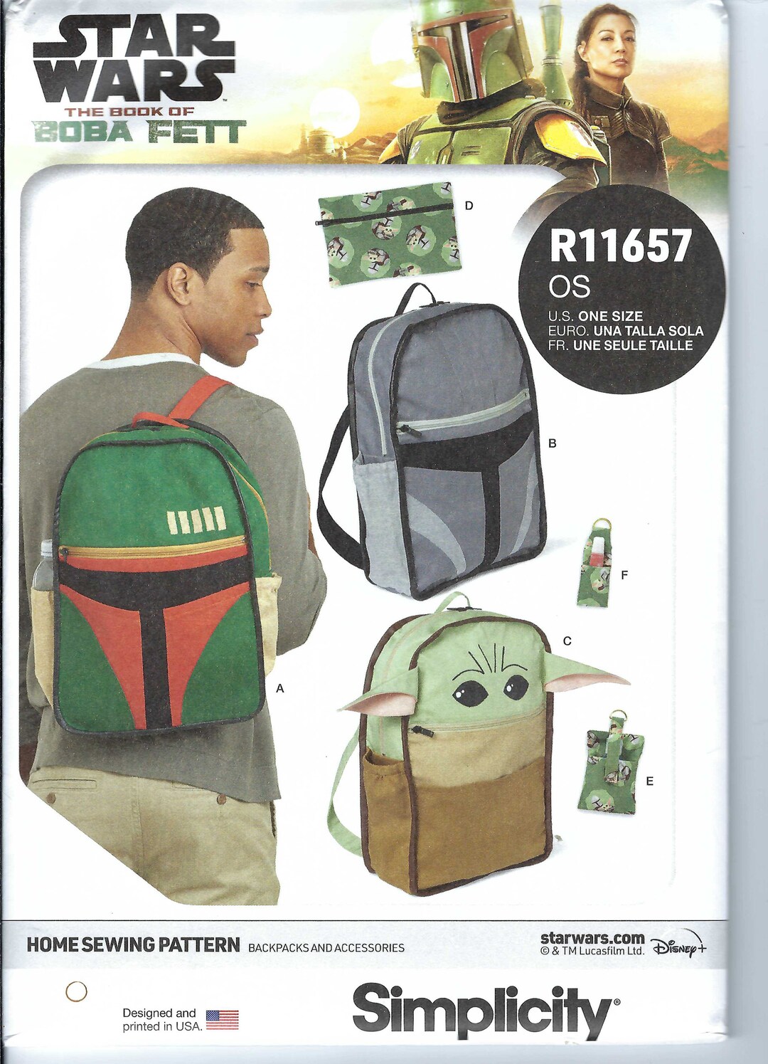 Uncut Simplicity Sewing Pattern Backpacks and Pencil Pouch, Large ...