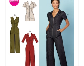 Uncut McCalls 7908 Sewing Pattern Misses Jumpsuits with Neckline Sleeve and Length Variations sz 6-14  14-22Factory Folded